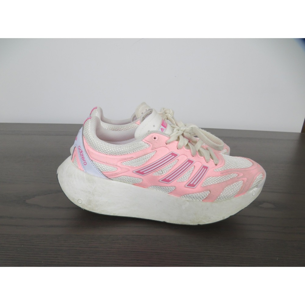 Adidas Adizero Aruku Womens 7 Shoes Pink White Running Sneakers AJQ2732 Athletic